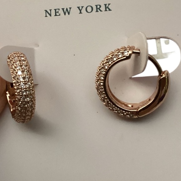 Kate Spade Rose Gold Hoop Earrings - Picture 4 of 8